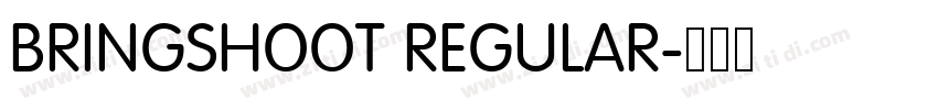 BRINGSHOOT REGULAR字体转换 BRINGSHOOT REGULAR字体转换